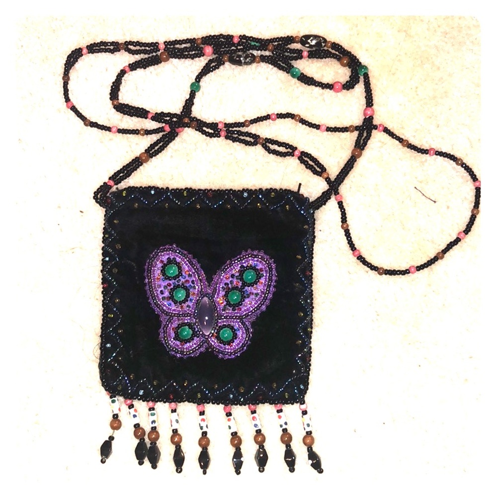 Custom butterfly crossbody purse